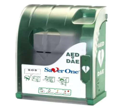 Fali kabin riasztóval Saver One defibrillátorhoz