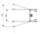 Hidraulikus betegemelő lift GEMINI 170 kgig