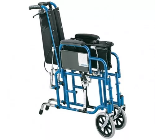 Kerekesszék emelt fejtartóval EVOL, dönthető háttámlával, 41/45/51 cm - Beülőszélesség 45