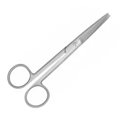 Sebészeti olló tompa/tompa/egyenes végű, 14 cm hosszú