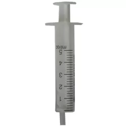 Fecskendő 5 ml műanyag, kétrészes, steril