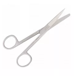 Sebészeti olló tompa/hegyes/egyenes végű, 16 cm hosszú