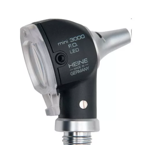 HEINE mini 3000 F.O. LED otoscop,10 eh fültölcsér, 4 db újrahasználható fültölcsér