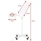 Nagyítós orvosi lámpa LED  5 dioptria+talp
