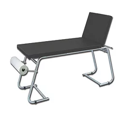 Vizsgálóágy krómozott fekete