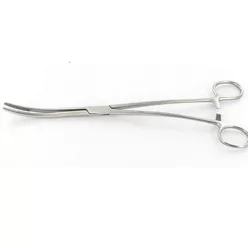 Bozeman tamponfogó csipesz hajlított 26 cm