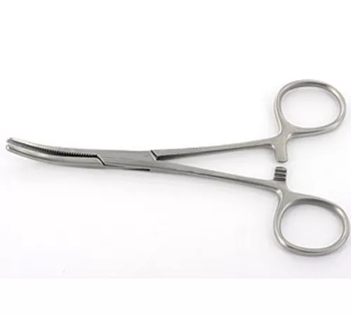 Érfogó Klemmer  hajlított 16 cm