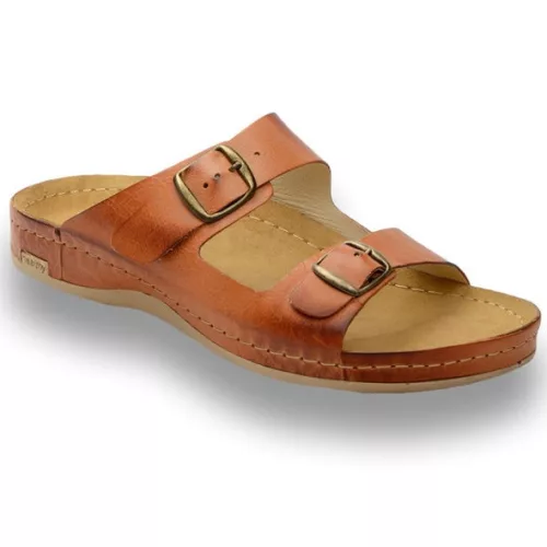 Papucs barna férfi COMFORT 703