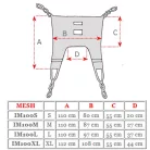 Betegemelő hám standard  fürdetésre is - Méret XL-es