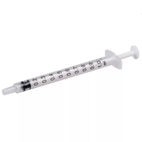 Inzolinos fecskendő 1 ml műanyag steril (tű nélkül) 100 NE