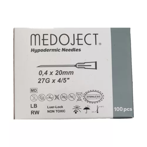 Tű injekciós egyszerhasználatos 27 G 4/5