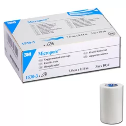 3M MICROPORE™ ragtapasz  7,5 cm x 9.14 m