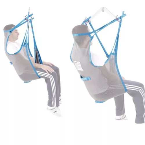 Standard betegemelő hám fejtámasszal  fürdetéshez is - Méret XL