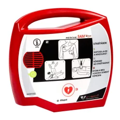 Defibrillátor RESCUE SAM félautomata 200J  hordtáskával