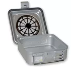 Asepta sterilizáló doboz 28,5x28,5x10 cm  szürke