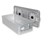 Asepta sterilizáló doboz 280x580x150 mm  szürke két szűrővel