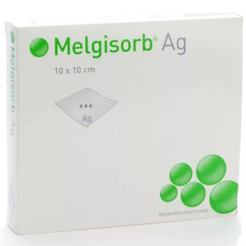 Melgisorb AG 10x10 cm ezüstaligát kötszer