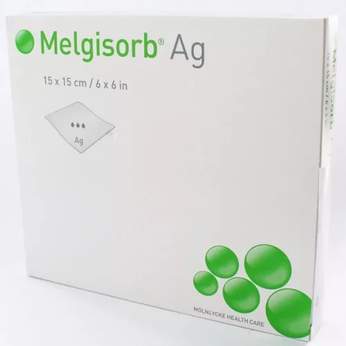 Melgisorb AG 15x15 cm ezüstaligát kötszer