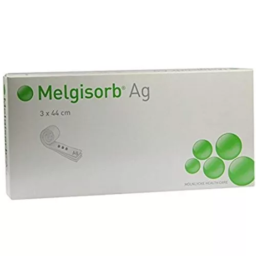 Melgisorb  AG 3x44 cm ezüstaligát kötszer