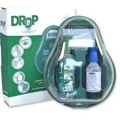   Szemmosó palack állomás DROP + 2 szemmosó palackkal, NaCl oldattal