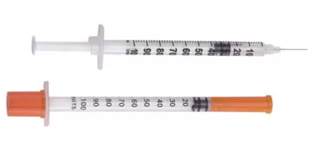 Inzulinos fecskendő 1 ml műanyag + tű inzulinos CHIRANA - Méret 30G