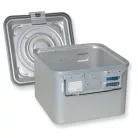 Asepta sterilizáló doboz 28x28x20 cm  szürke Barrier System