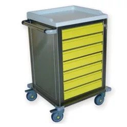 Modularis medikai kocsi  kis fiókkal rozsdamentes