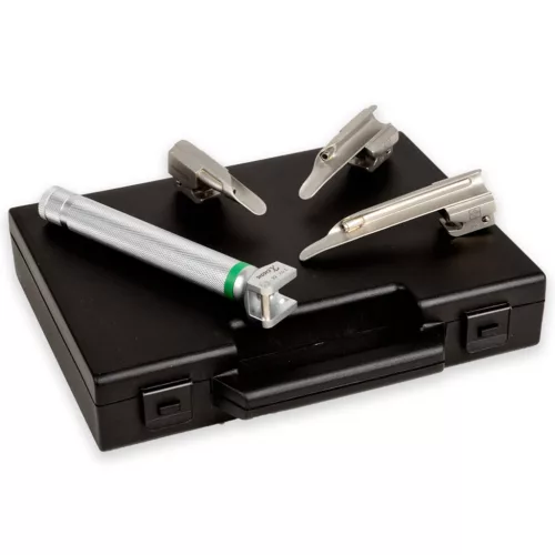 MAXLITE F.O. laryngoscop gyerek szet 3 lapoccal  MILLER 0001  2.5 V  20.000 lux  F.O. szálopti