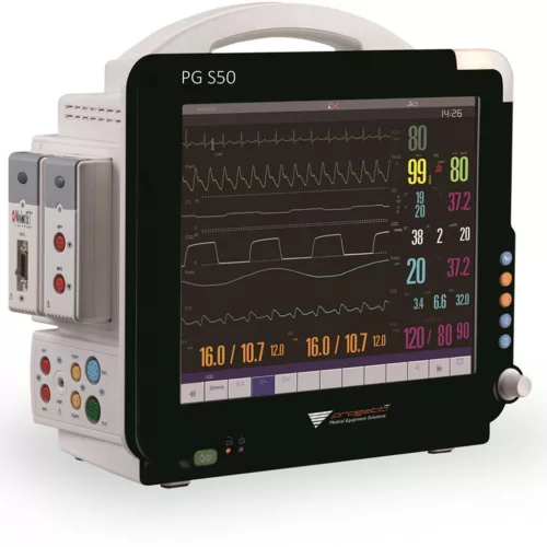 Betegőrző monitor PG S50 standard (ECG,HR, RR, Temp, SpO2, PR, NIBP) - Típus teljes tudás