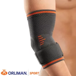   ORLIMAN SPORT elasztikus könyökszorító gél padokkal  PREMIUM - Méret 2-es/M