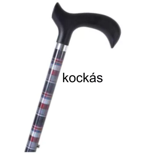 Járóbot alumínium  színes - kockás
