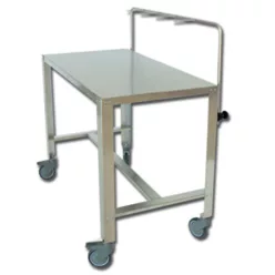 Rozsdamentes műszer asztal 1 polcos  120 x 65 x h 95 cm.