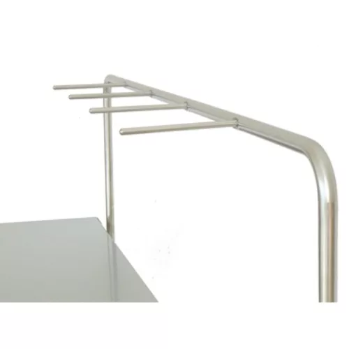Rozsdamentes műszer asztal 1 polcos  120 x 65 x h 95 cm.