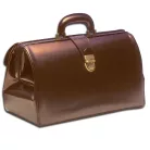 Táska orvosi bőr SUPERTEXAS 42x20xh 23 cm - Méret mogyoró