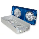 Sterilizációs doboz aluminium 58x28x10 cm / kék
