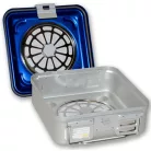 Sterilizáló doboz ASEPTA kék 28,5x28x10 cm  2 filterrel