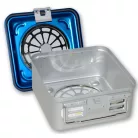 Sterilizáló doboz ASEPTA kék 28,5x28x13,5 cm  2 filterrel