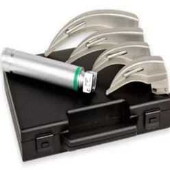   Laryngoscop szet GIMA GREEN F.O.LED ADULT SET 4 részes MCINTOSH 1234  3.5 V  30.000 lux