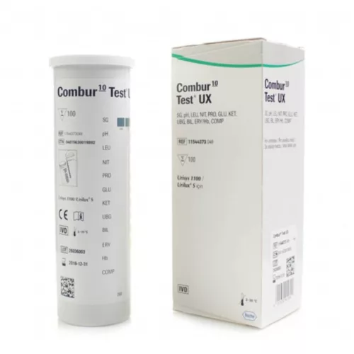 Combur 10Test UX 100T. Tesztcsík