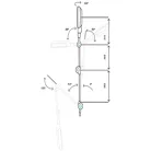 Lámpa orvosi ALFAFLEX LED  fali 60.000 lux/50cm