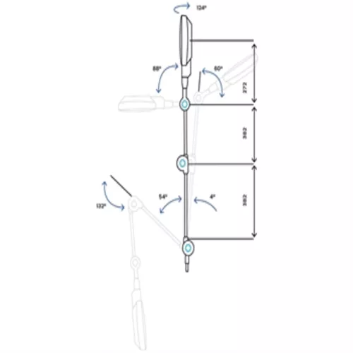 Lámpa orvosi ALFAFLEX LED  fali 60.000 lux/50cm
