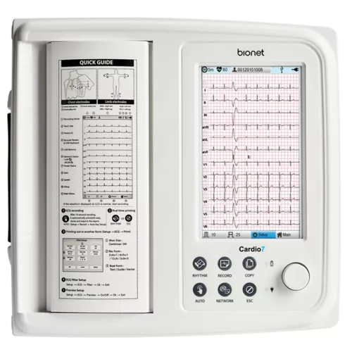 EKG készülék CARDIOGIMA 7, 3/6/12 csatornás LCD színes kijelzővel