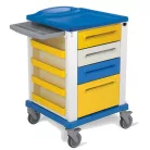 Kötőzőkocsi multifunkció BASIC  kék 67x64xh 100cm - Szín sárga