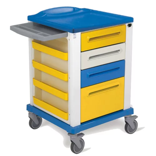 Kötőzőkocsi multifunkció BASIC  kék 67x64xh 100cm - Szín sárga