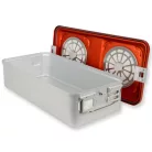Sterilizációs doboz aluminium 58x28x15 cm / piros - Termék teflon filter 1200 alkalmas