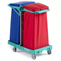 Szennyesgyűjtő kocsi Magic Line 2x120 l