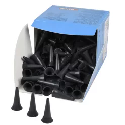 Fültölcsér egyszerhasználatos 2,5mm  fekete 100db