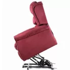 GINEVRA burgundy betegállitó és fektető fotel  2 motoros