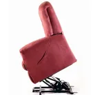 FLAVIA burgundy állítófektető fotel 2  motoros