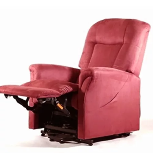 FLAVIA burgundy állítófektető fotel 2  motoros / lángálló
